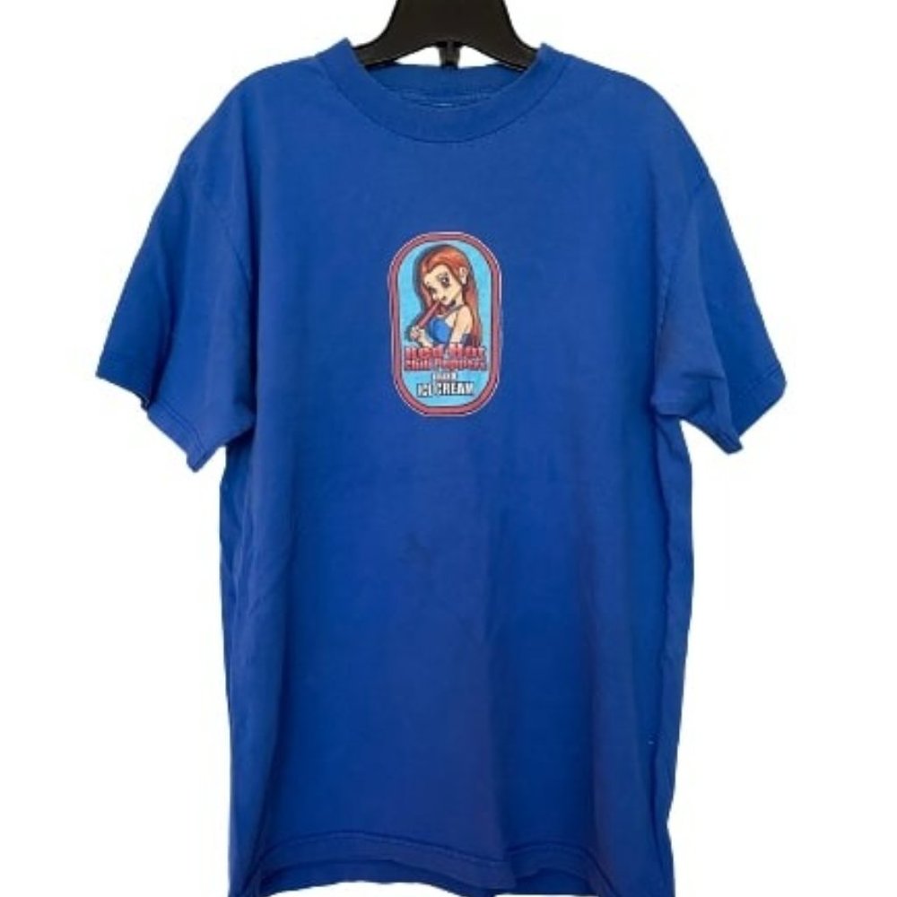 Red Hot Chili Peppers Rock Funk Tour Concert Promo Ice Cream T-Shirt Hook Ups